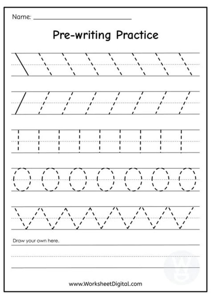 Free Preschool Pre-Writing Worksheets PDF – Perfect for Early Literacy