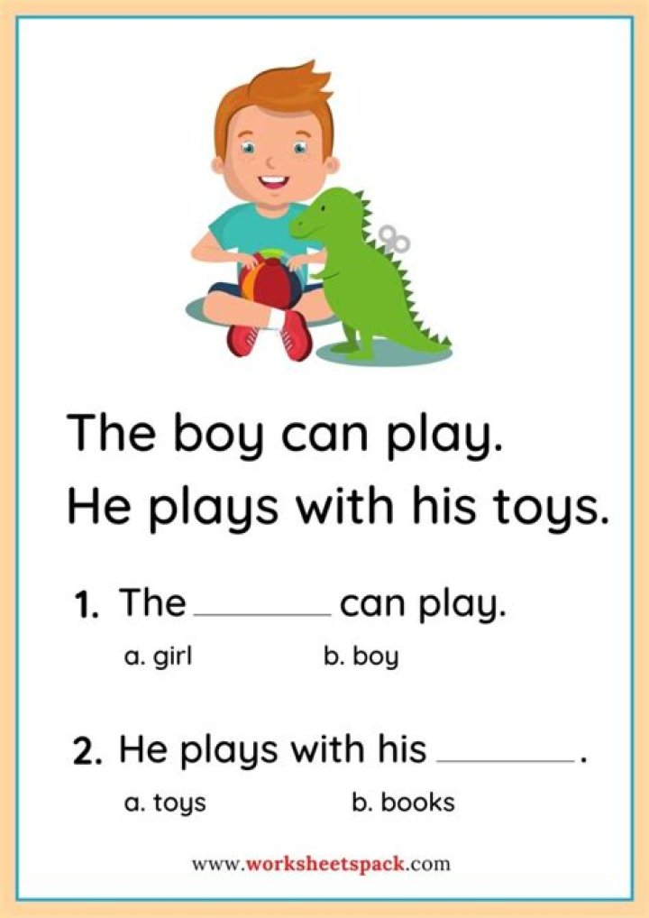 Free Preschool Reading Comprehension Worksheets PDF – Instant Download