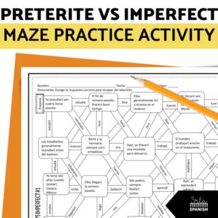 Preterite vs Imperfect 1 Maze Answer Key PDF – Quick Practice Worksheet