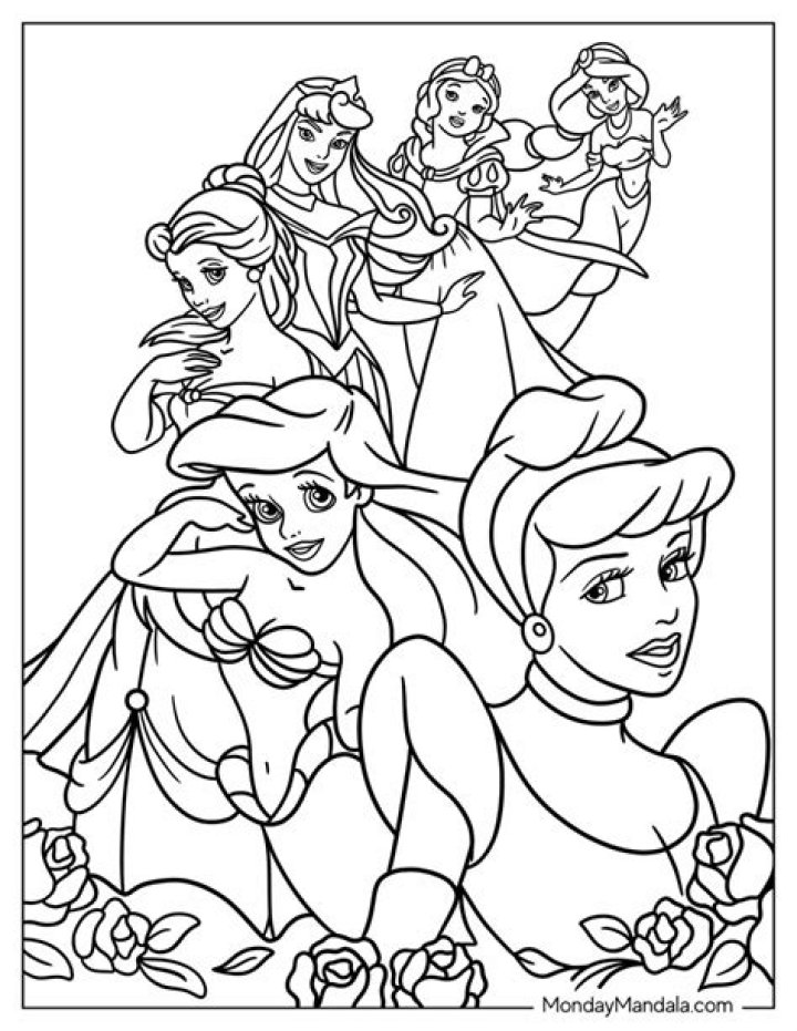 Free Princess Coloring Sheets PDF for Kids & Crafters