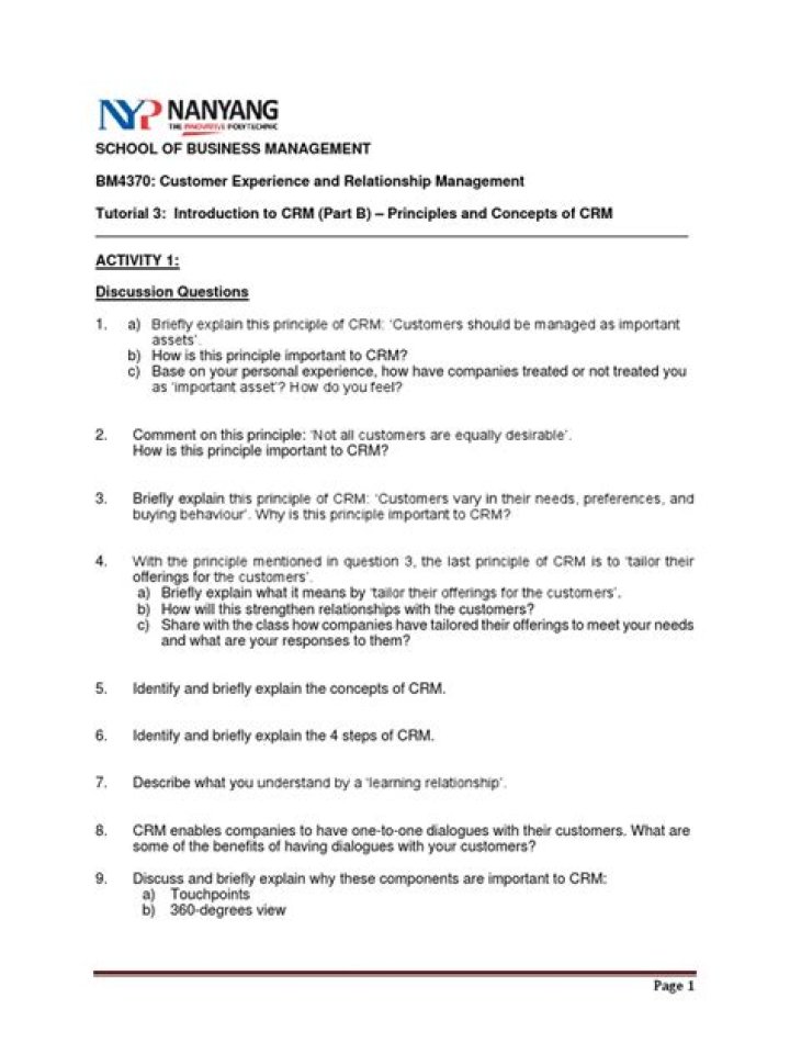 Key Principles of Customer Relationship Management PDF