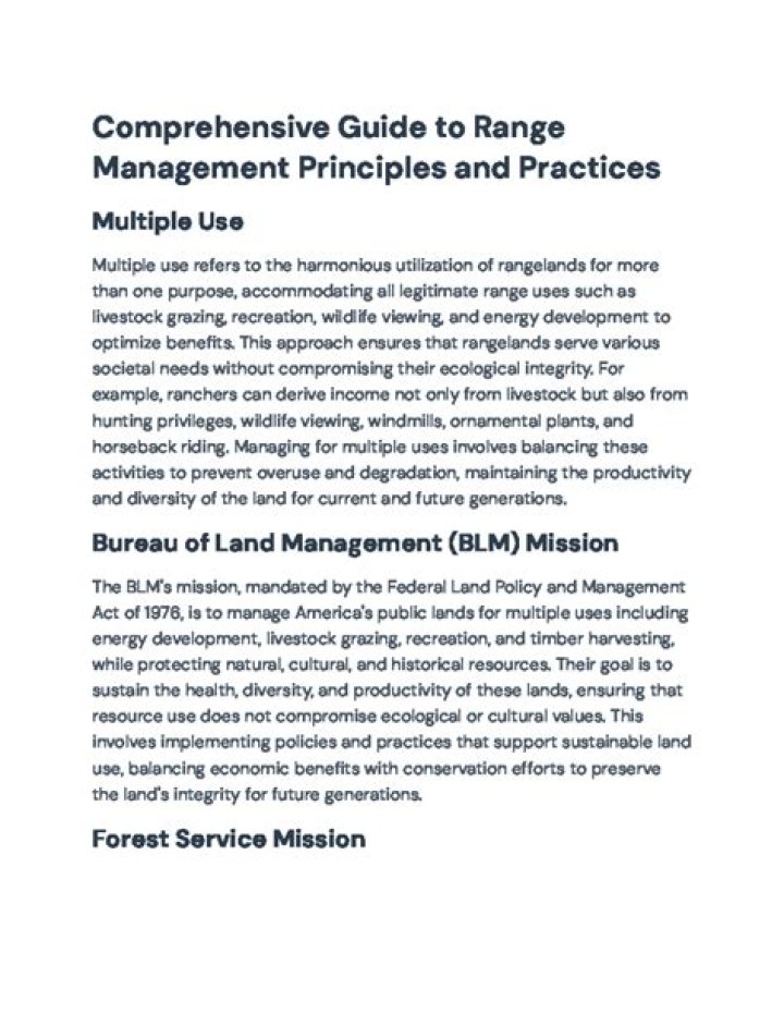 Essential Principles of Range Management PDF: Expert Guide