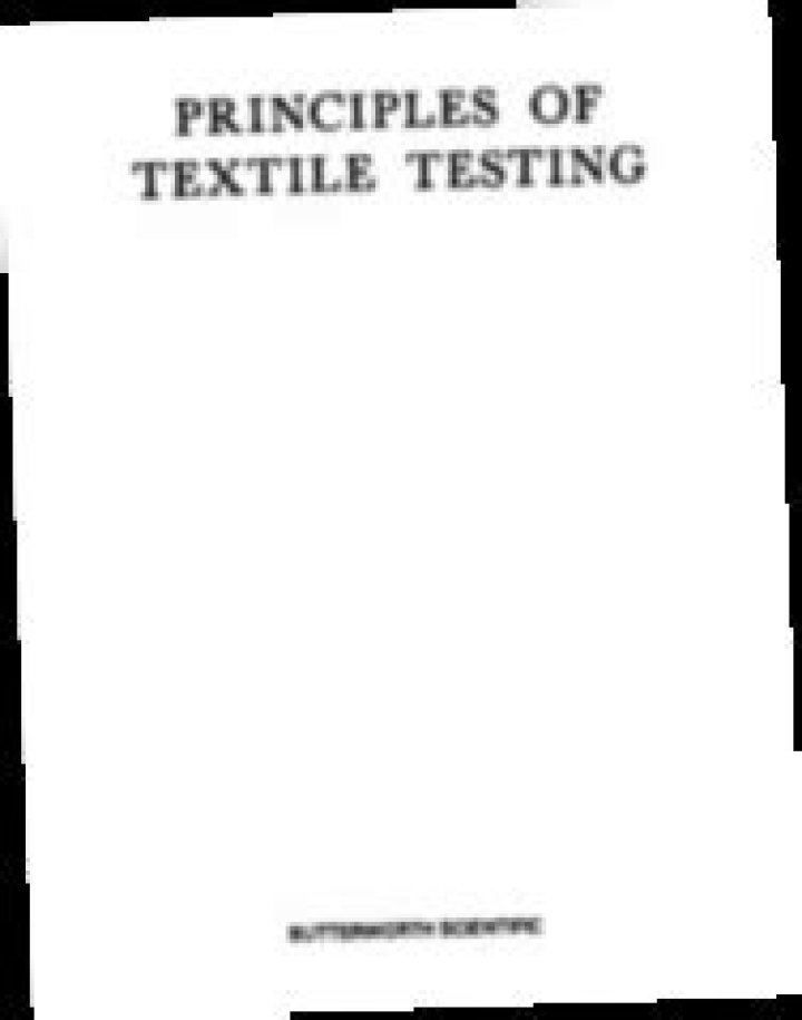Principles of Textile Testing PDF: Essential Guidelines & Standards