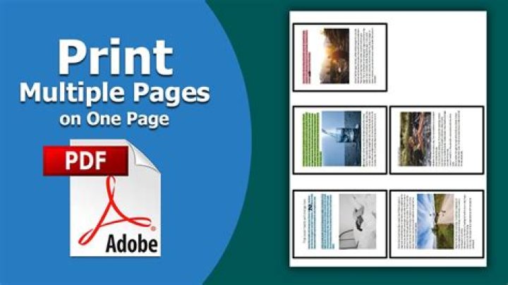 Print Multiple Pages in One PDF Sheet Easily