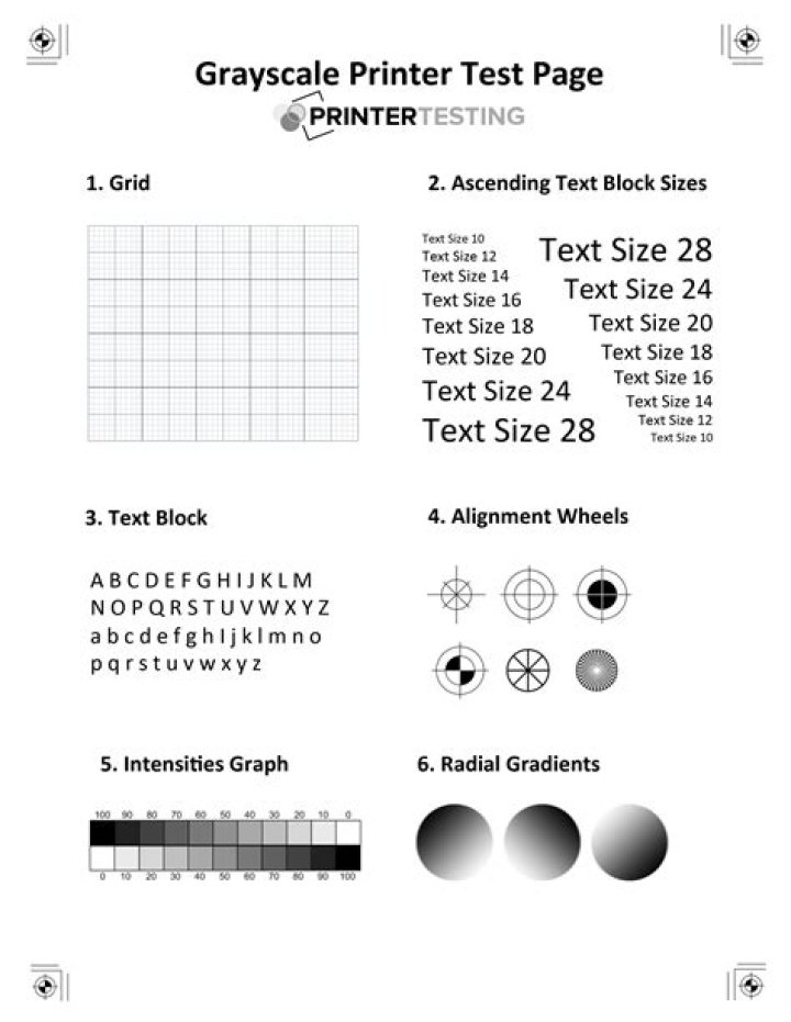 Print Black & White Test Page PDF – Perfect for Quick Printing