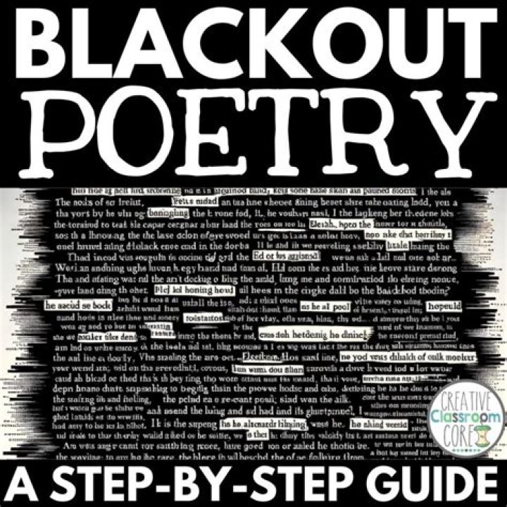 Printable Blackout Poetry Worksheet PDF – Easy Creative Writing Activity