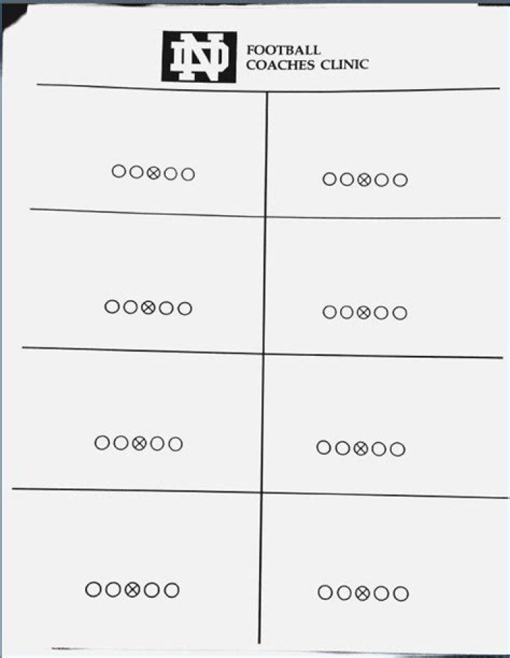 Printable Blank Football Formation Sheets PDF – Instant Download