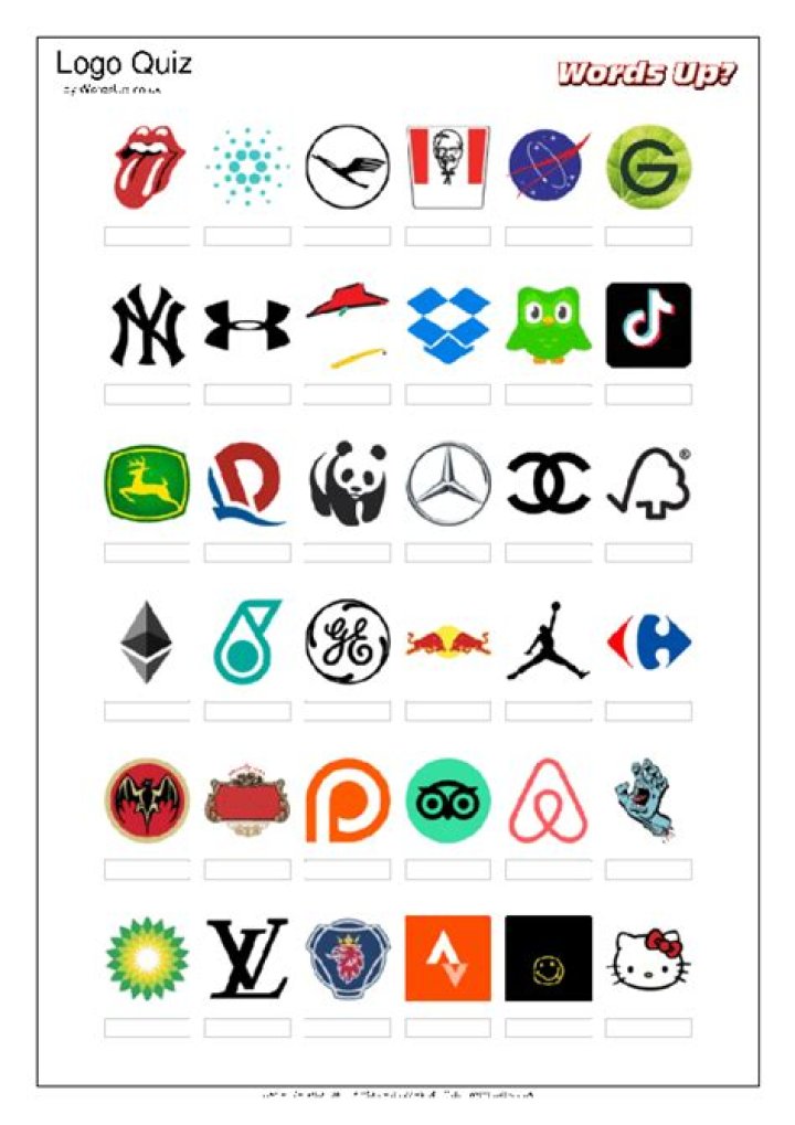Printable Brand Logo Quiz with Answers PDF – Instant Brand Knowledge Test