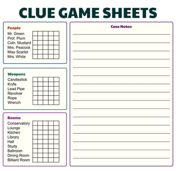 Printable Clue Jr Sheets PDF – Free Kids Activity Worksheets