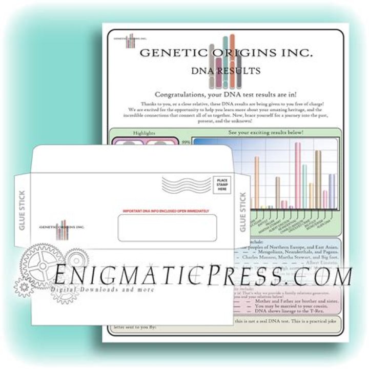 Printable Fake DNA Test PDF – Download Now for Testing Purposes