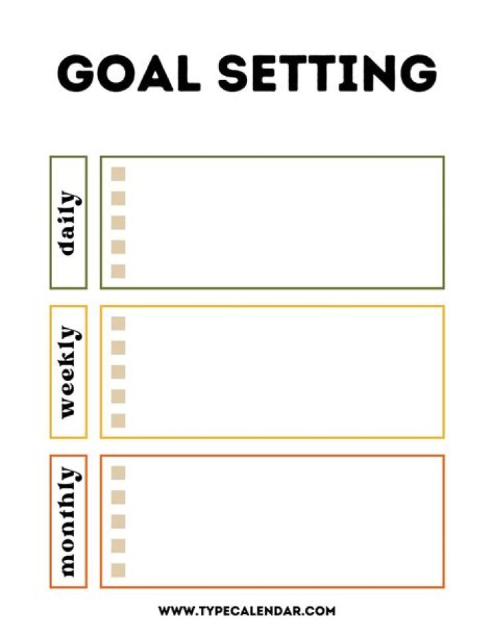 Printable Goal Setting Worksheet PDF for Goal Achievement