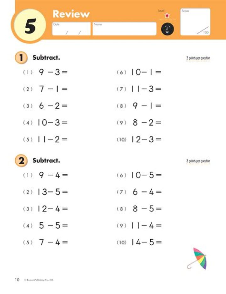 Free Printable Kumon English Worksheets PDF for Easy Learning