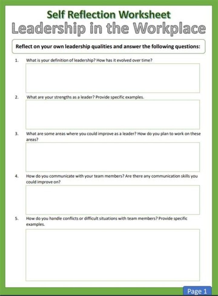 Printable Leadership Worksheets for Students PDF – Instant Download