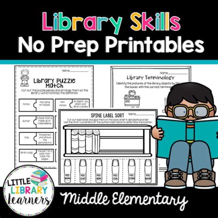 Printable Library Skills Worksheets PDF – Free Educational Resources