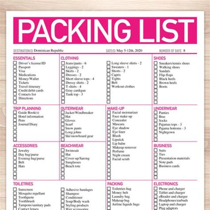 Printable Packing List PDF – Free Download for Travel & Moves