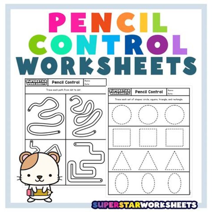 Free Printable Pencil Control Worksheets PDF – Improve Handwriting Skills