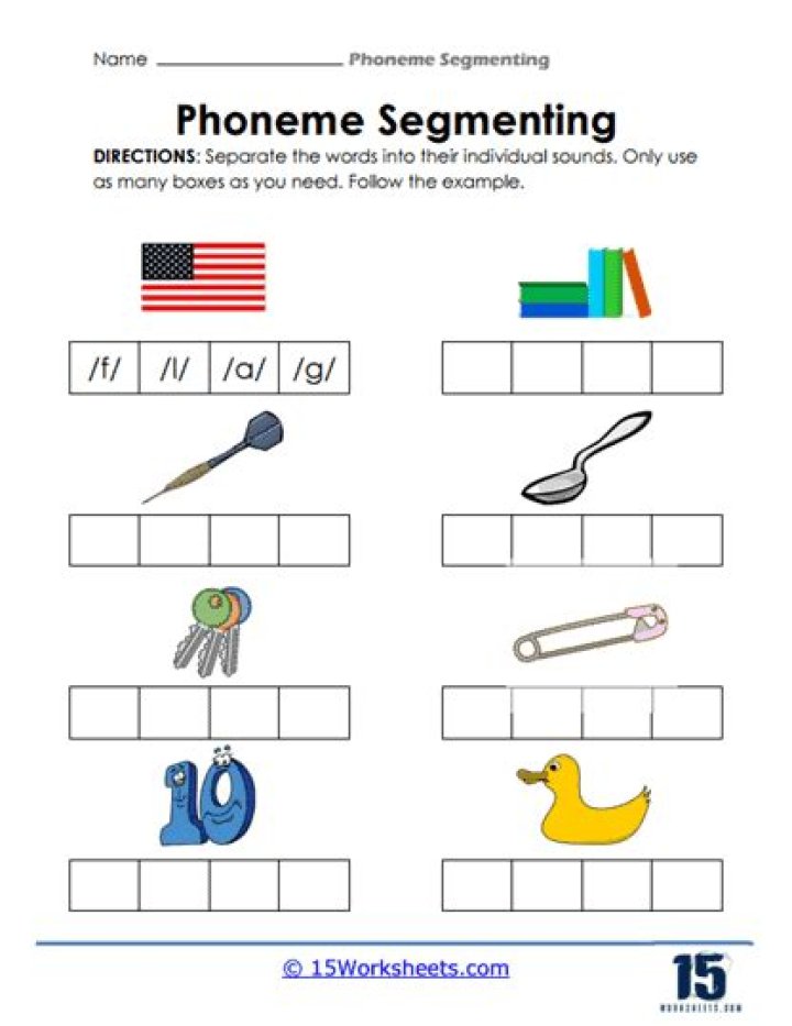 Printable Phoneme Segmentation Worksheets PDF – Downloadable Practice Tools