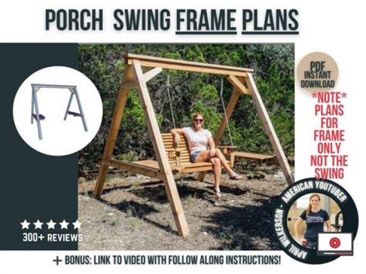 Printable Porch Swing Plans PDF – Easy DIY Backyard Project