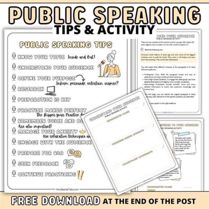Printable Public Speaking Worksheets PDF – Perfect for Teachers & Speakers