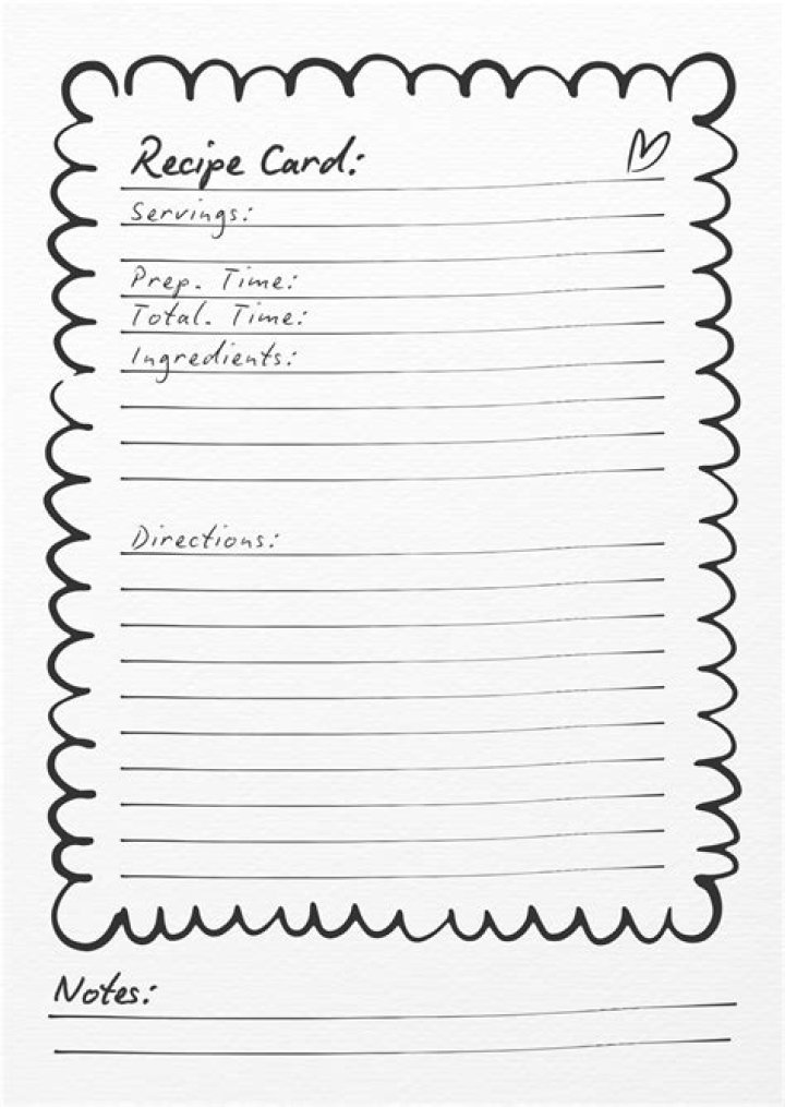 Download Free Printable Recipe Worksheets PDF for Easy Cooking Planning