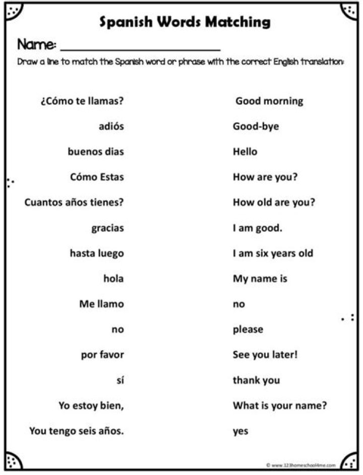 Printable Spanish Worksheets for Beginners PDF – Easy Learning Resources