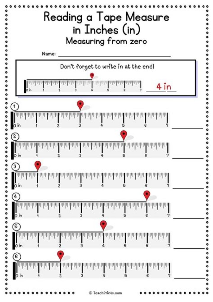 Printable Tape Measure Test PDF for Accurate DIY Measurements
