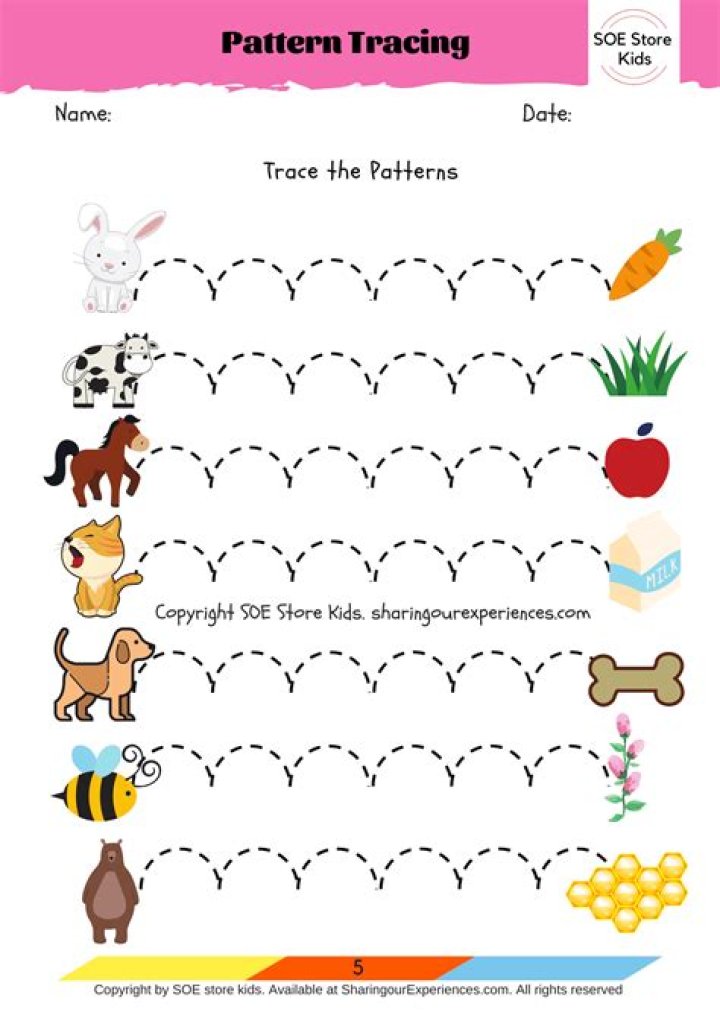Printable Worksheets for 3-Year-Olds PDF – Free Download