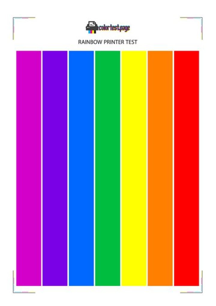 Printer Color Test Image PDF for Accurate Print Color Matching