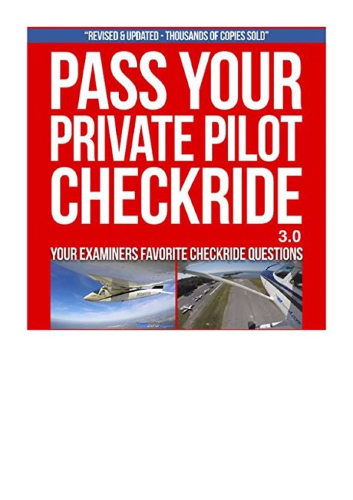 Private Pilot Checkride Questions PDF: Essential Practice Materials