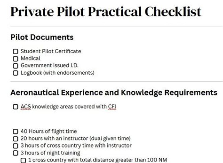Private Pilot Practical Test Questions PDF – Study Guide