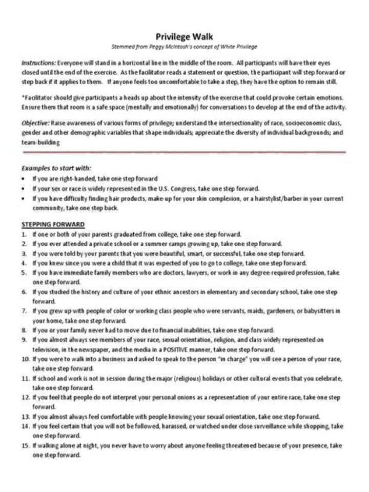 Privilege Walk Questions PDF: Essential Discussion Guide