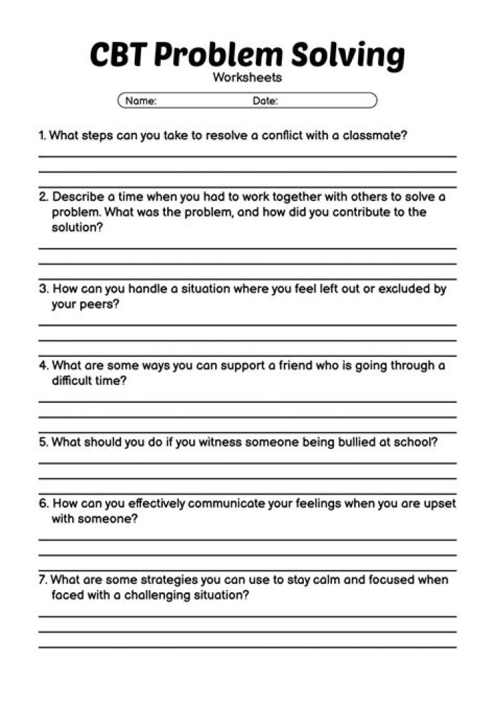 Problem-Solving Worksheets for Adults PDF – Boost Your Critical Thinking Skills