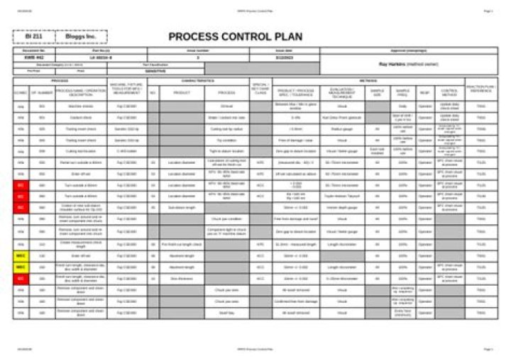 Process Control Plan PDF for Safe Industrial Operations