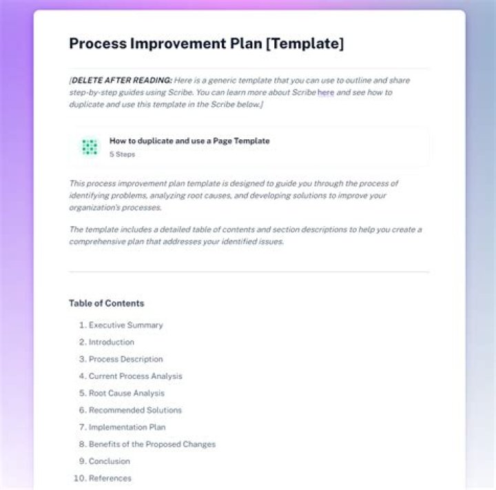 Process Improvement Plan PDF: Actionable Steps to Boost Efficiency
