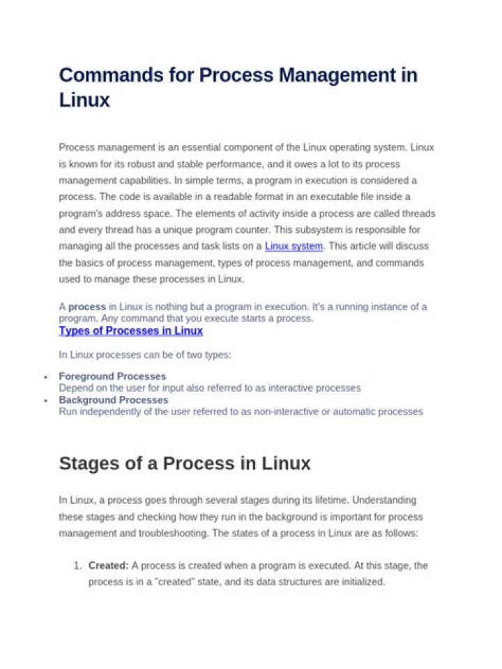 Master Process Management in Linux: Essential PDF Guide