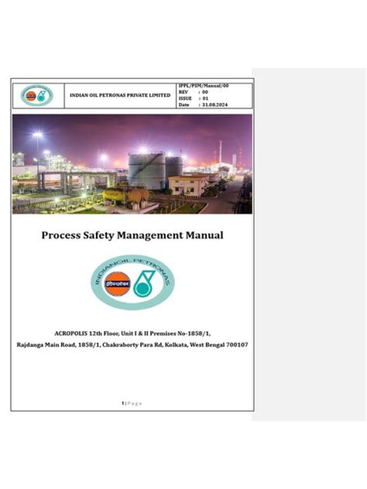 Process Safety Management Manual PDF: Essential Safety Guidelines
