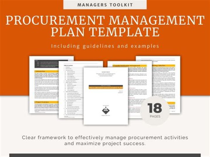 Procurement Management Plan Template PDF: Streamline Your Procurement Process