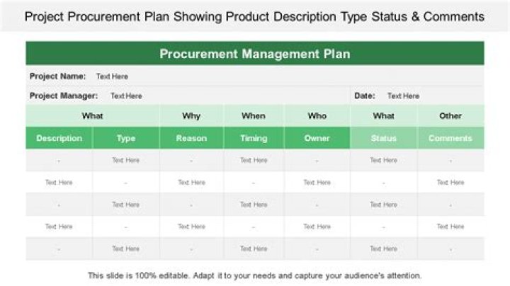 Download Free Procurement Plan Sample PDF for Effective Sourcing
