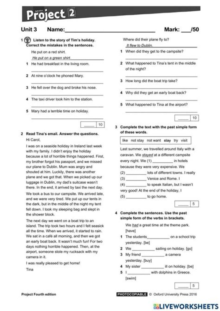 Project 2 Tests PDF: Complete Test Suite & Results