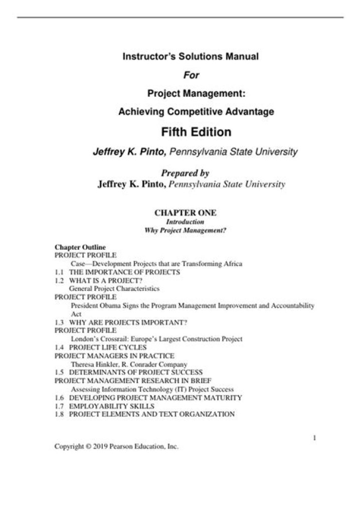 How Project Management Drives Competitive Advantage: Insights from Jeffrey K. Pinto’s PDF Strategy