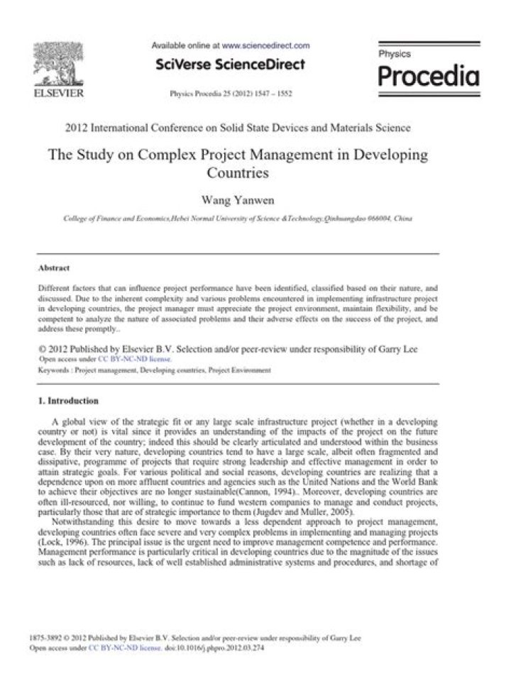 Project Management in Developing Countries: Essential PDF Guide
