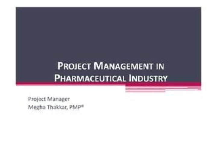 Master Project Management in the Pharmaceutical Industry: Essential PDF Guide