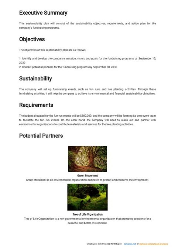 Project Sustainability Plan Example PDF: Practical Templates & Guidance