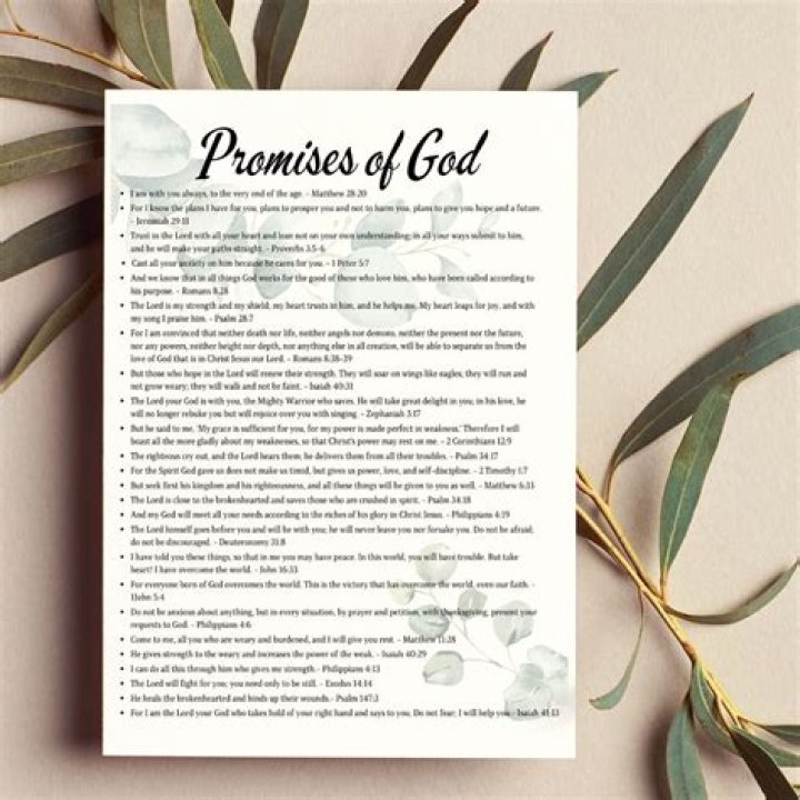 Promises of God List PDF: Sacred Promises Explained