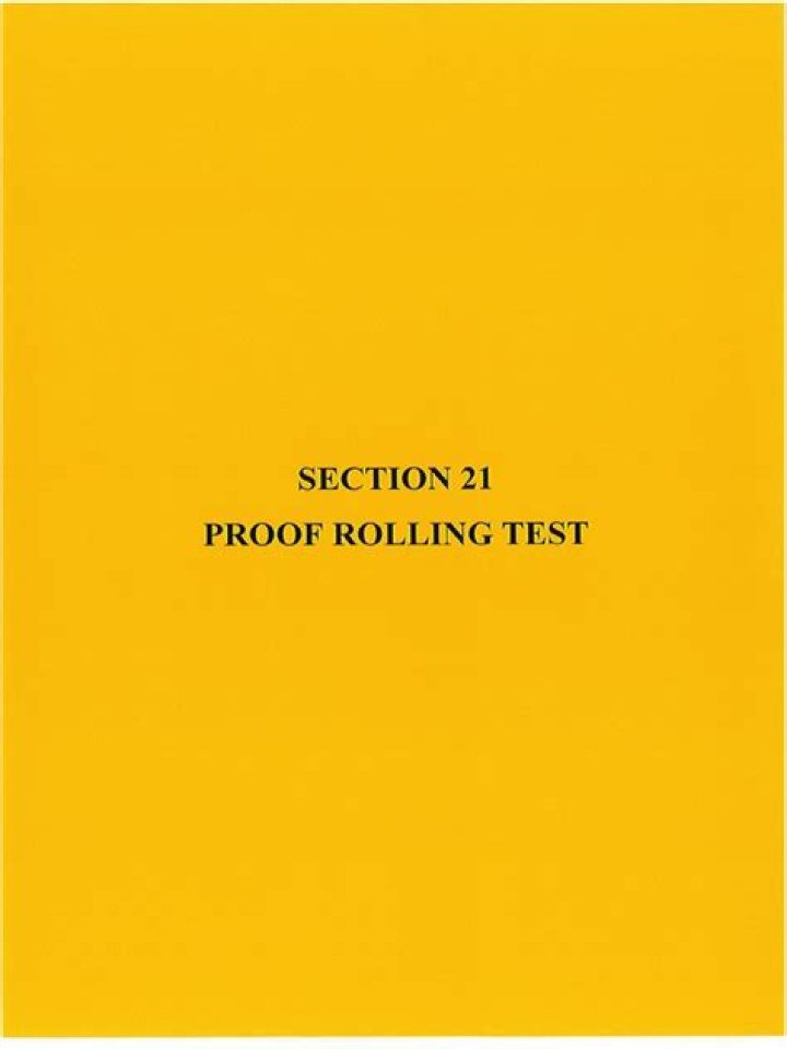 How to Pass a Proof Rolling Test: Essential PDF Guide