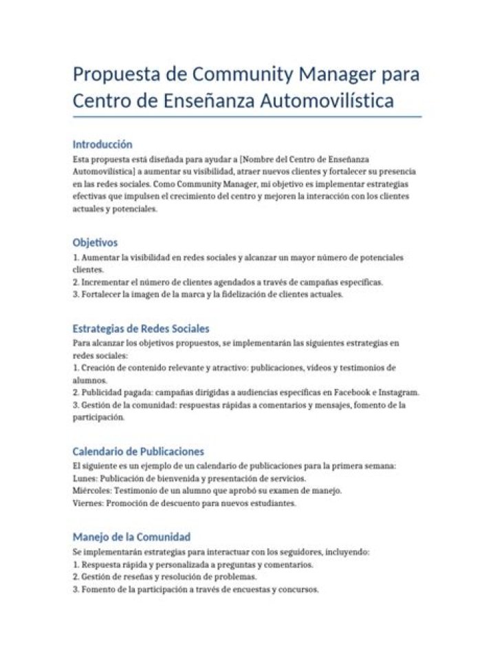 Propuesta Comunidad Manager PDF: Guía Completa para Gestión Efectiva