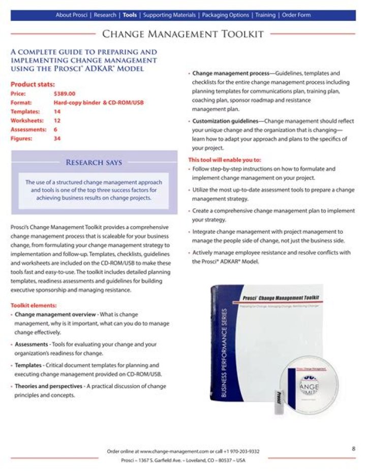 Prosci Change Management Toolkit PDF: Essential Guide for Successful Change
