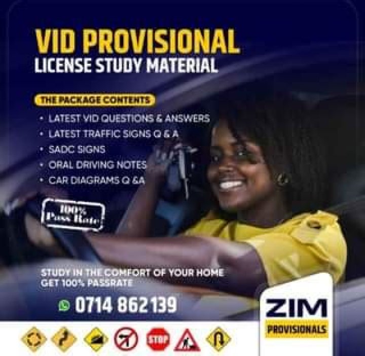 Provisional Driving Test Questions PDF Zimbabwe – Practice Now