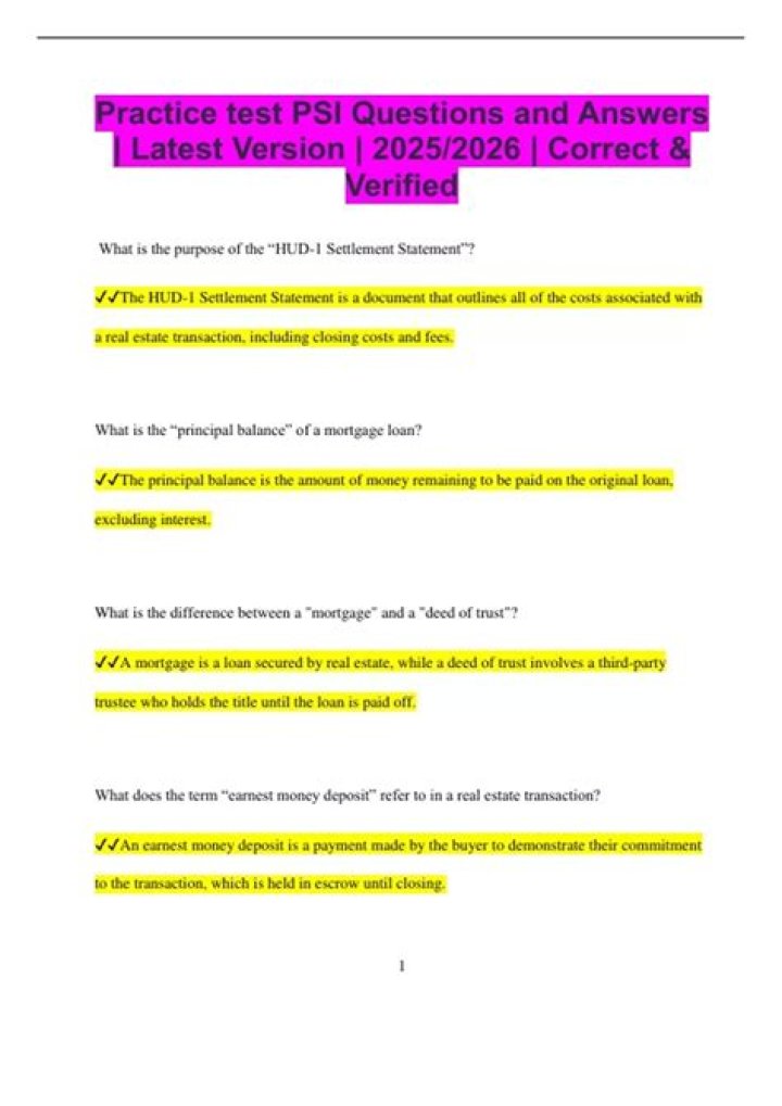 Psi Questions and Answers PDF: Expert Answers to Common Queries