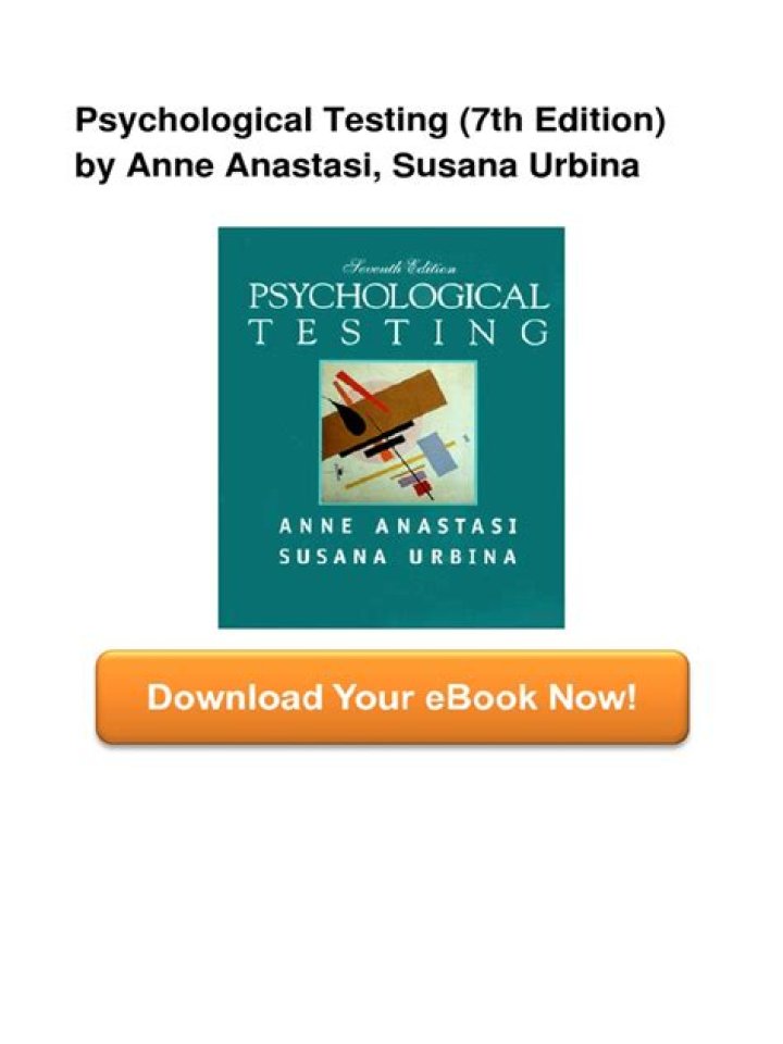 Psychological Testing 7th Edition PDF: Expert Guide & Analysis
